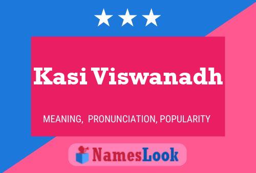 Kasi Viswanadh Name Poster