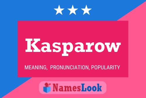 Kasparow Name Poster