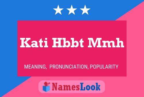 Kati Hbbt Mmh Name Poster