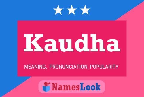 Kaudha Name Poster