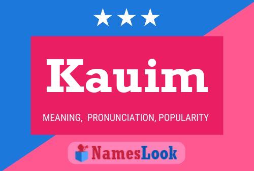 Kauim Name Poster