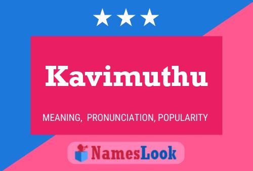 Kavimuthu Name Poster