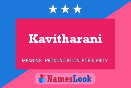 Kavitharani Name Poster