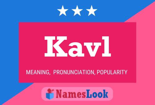 Kavl Name Poster