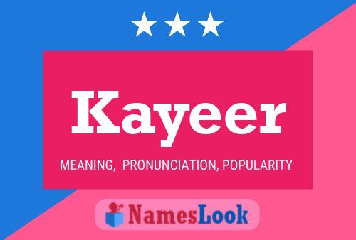 Kayeer Name Poster