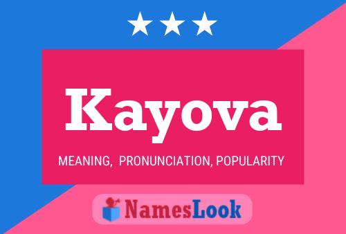 Kayova Name Poster