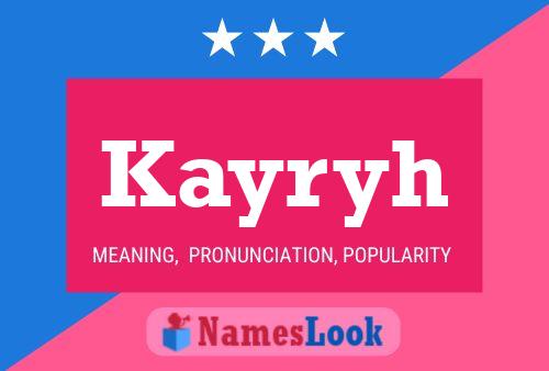 Kayryh Name Poster