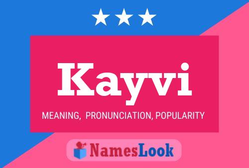 Kayvi Name Poster