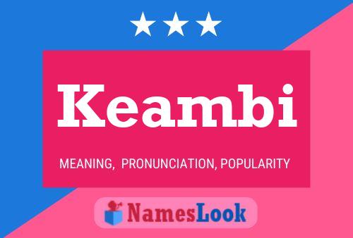 Keambi Name Poster