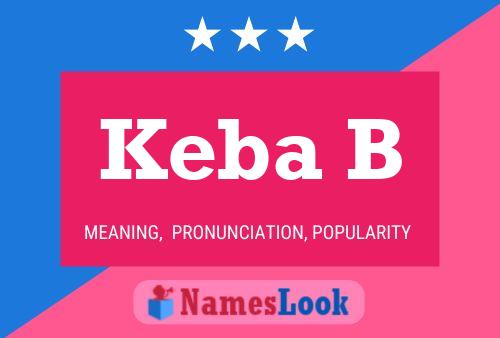 Keba B Name Poster