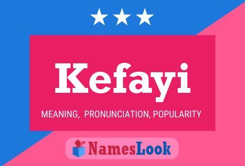 Kefayi Name Poster