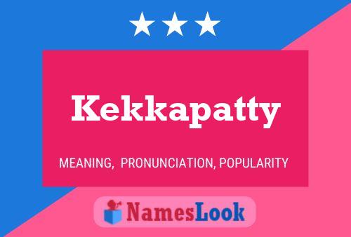 Kekkapatty Name Poster