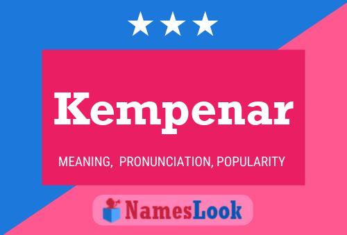 Kempenar Name Poster