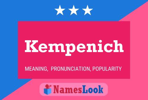 Kempenich Name Poster