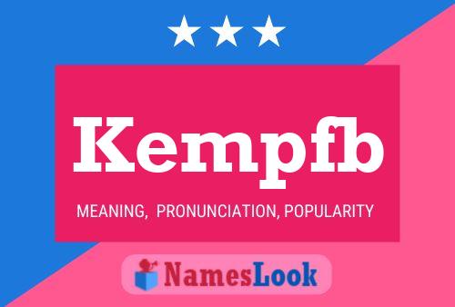 Kempfb Name Poster