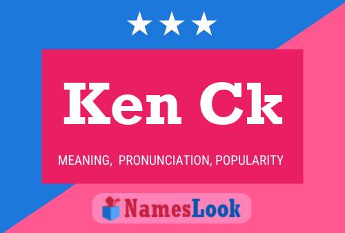 Ken Ck Name Poster