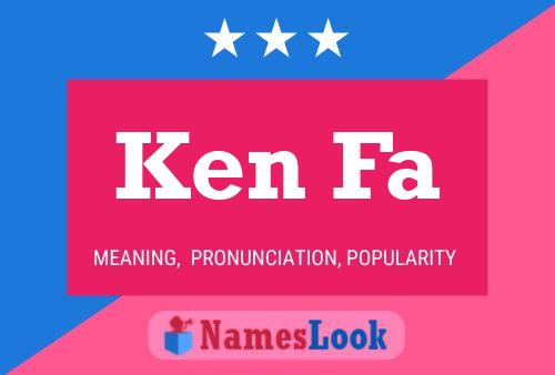 Ken Fa Name Poster