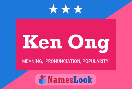 Ken Ong Name Poster