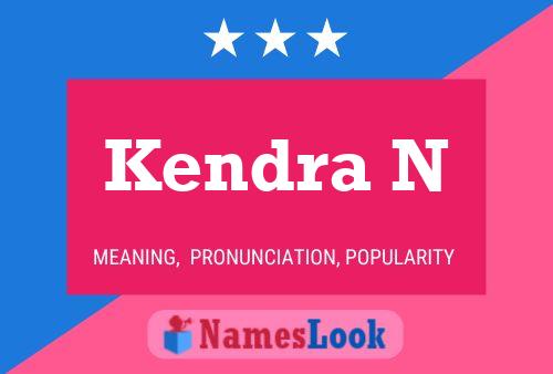 Kendra N Name Poster