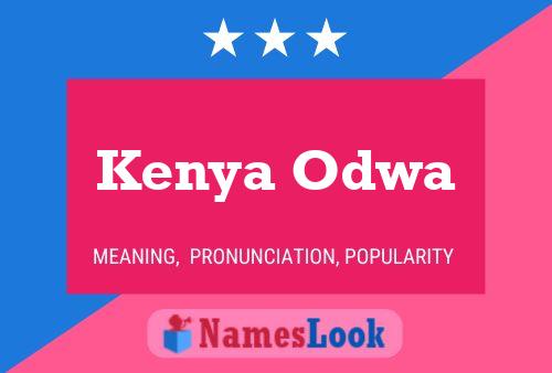 Kenya Odwa Name Poster