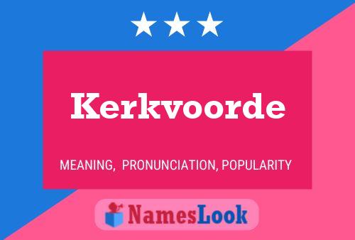 Kerkvoorde Name Poster