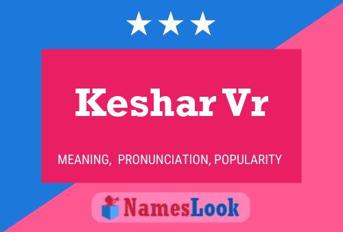 Keshar Vr Name Poster