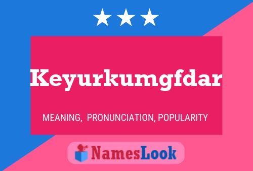 Keyurkumgfdar Name Poster