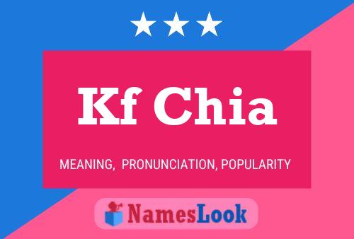 Kf Chia Name Poster