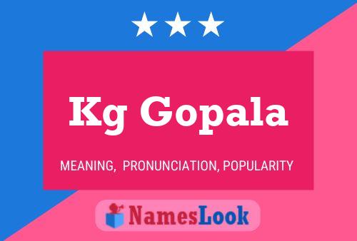 Kg Gopala Name Poster