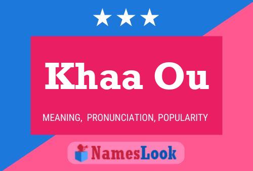 Khaa Ou Name Poster