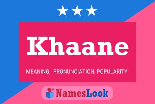 Khaane Name Poster