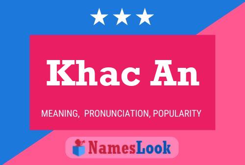 Khac An Name Poster