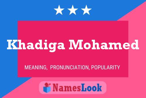 Khadiga Mohamed Name Poster