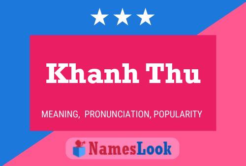 Khanh Thu Name Poster