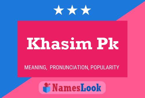 Khasim Pk Name Poster