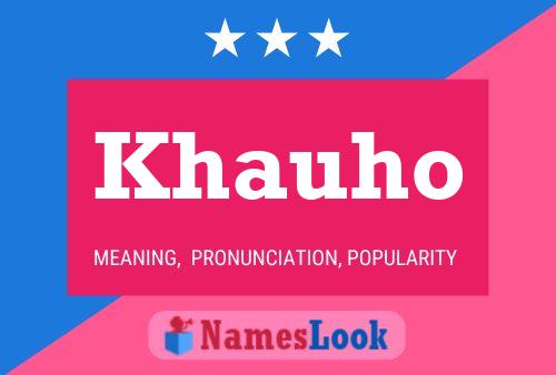 Khauho Name Poster