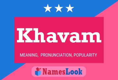 Khavam Name Poster