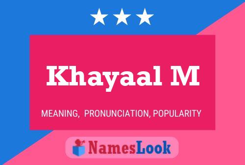 Khayaal M Name Poster