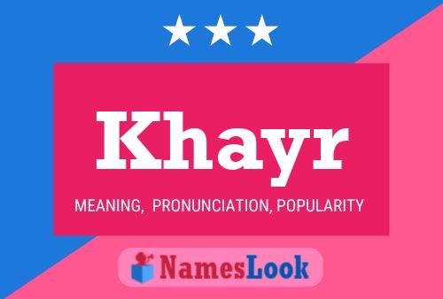 Khayr Name Poster