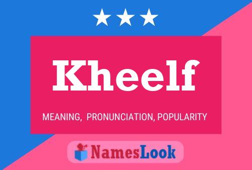 Kheelf Name Poster