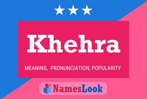 Khehra Name Poster