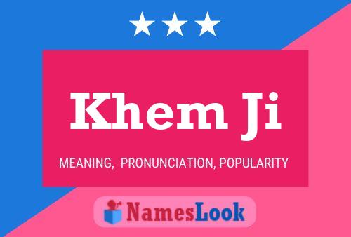 Khem Ji Name Poster