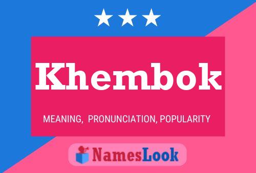 Khembok Name Poster