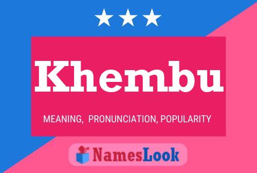 Khembu Name Poster