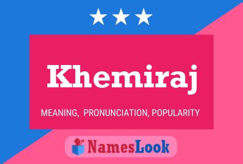 Khemiraj Name Poster