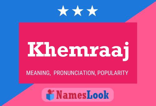 Khemraaj Name Poster