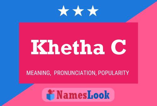 Khetha C Name Poster