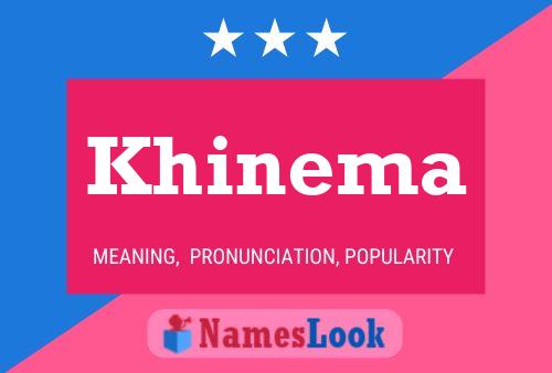 Khinema Name Poster