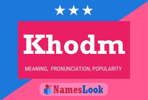 Khodm Name Poster