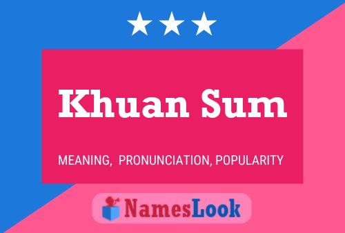 Khuan Sum Name Poster